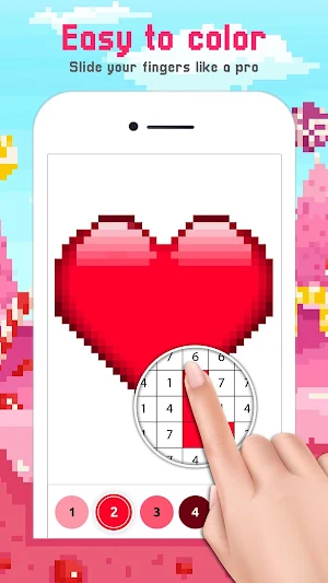 Cute Pixel Art: Color by Number Screenshot 2