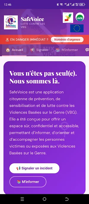 SafeVoice - Stop VBG Screenshot 0
