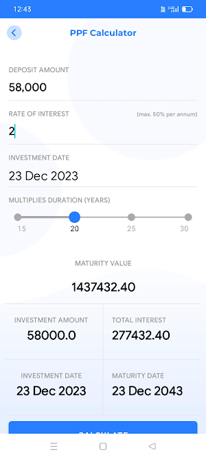 Loan Speedy EMI Calculator Screenshot 3