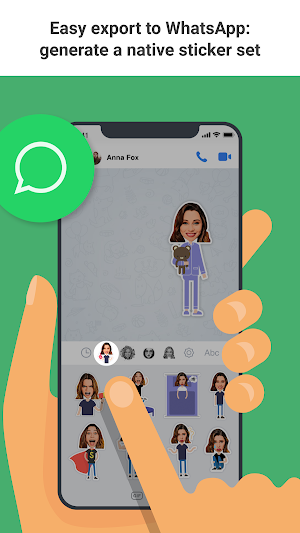 Emolfi: power up any messenger with photo stickers Screenshot 3