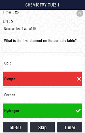 Chemistry Quiz Screenshot 0