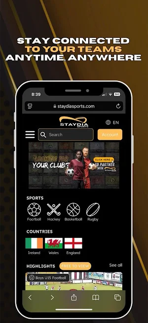 Staydia Sports Screenshot 2