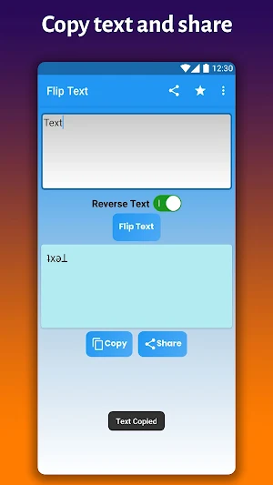 Flip Text: upside down text Screenshot 1