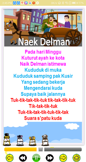 Indonesian preschool song Screenshot 1