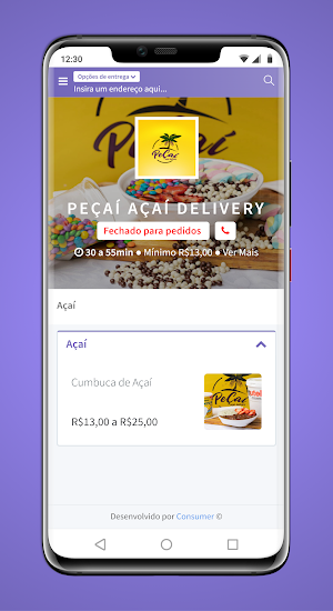 Peçaí Açaí Delivery Screenshot 0