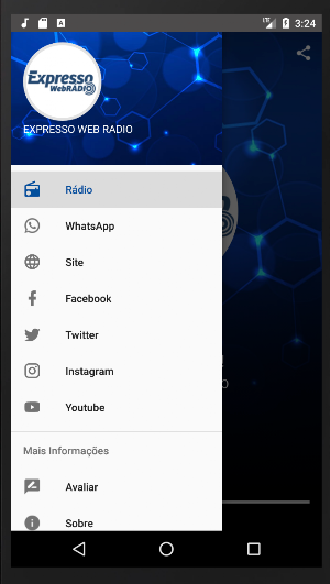 EXPRESSO WEB RADIO Screenshot 1