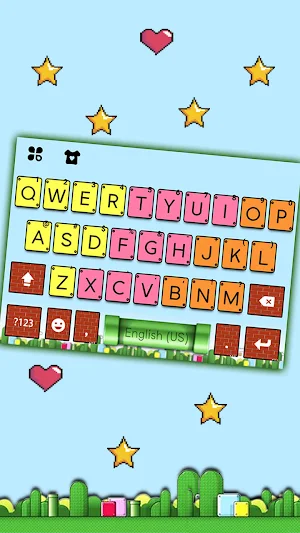 Colorful Keyboard Background Screenshot 1