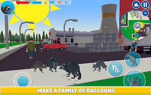 Raccoon Adventure: City Simulator 3D Screenshot 2