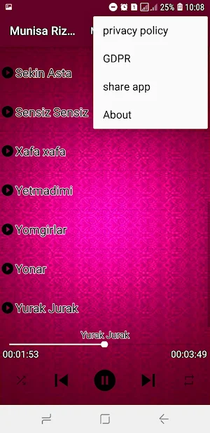 Munisa Rizayeva Qo'shiqlar Screenshot 1