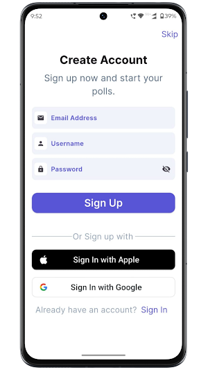 Swing polls Screenshot 0