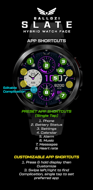 BALLOZI SLATE Watch Face Screenshot 2
