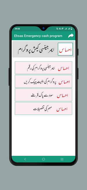 Ehsas Emergency program 14000 Screenshot 1