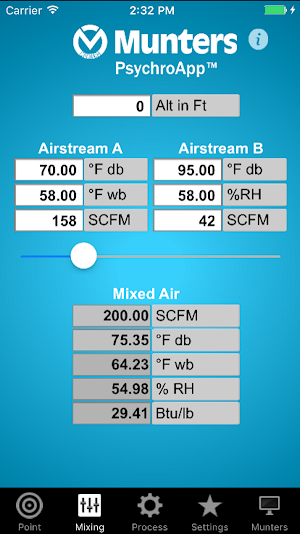 Munters PsychroApp Screenshot 1