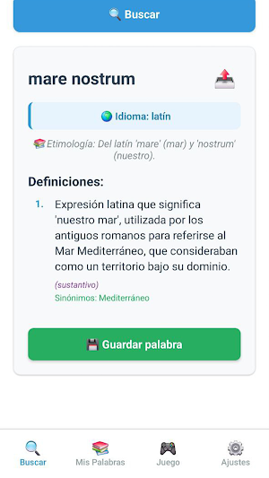 Nomilia: Diccionario Glosario Screenshot 2