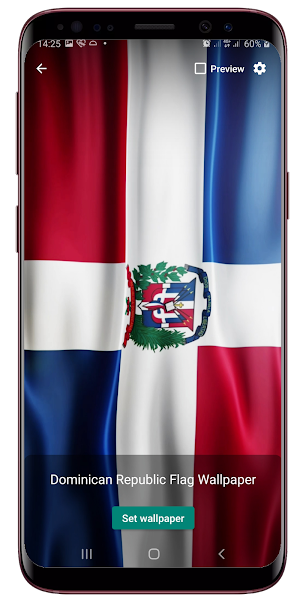 Dominican Flag Live Wallpaper Screenshot 1