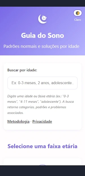 Guia de Sono do Bebê Screenshot 0