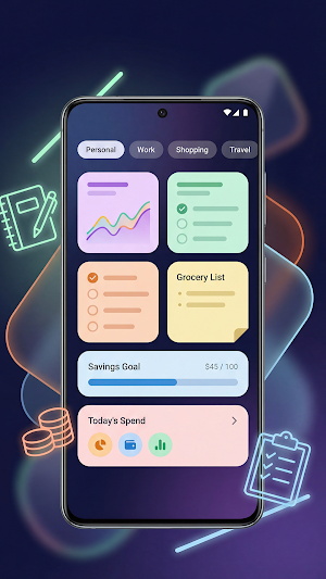 Daily Budget & Notes Manager Screenshot 0