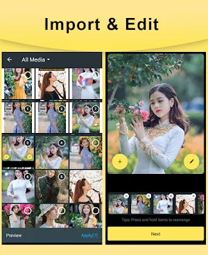 Story Maker & Video Maker,  Slideshow - VidSoft Screenshot 1