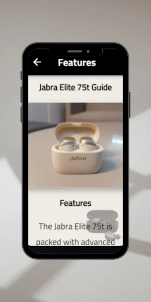 Jabra Elite 75t Guide Screenshot 2