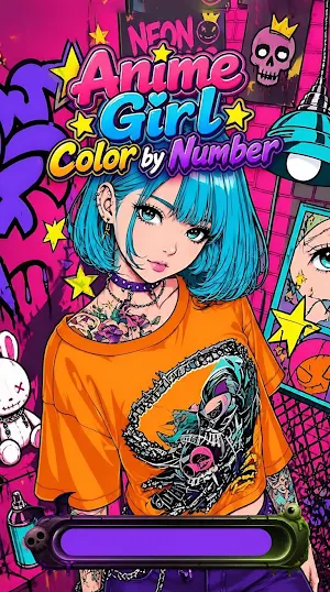 Anime Girl Color by Number Screenshot 0