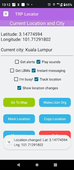 TRP Locator Screenshot 1