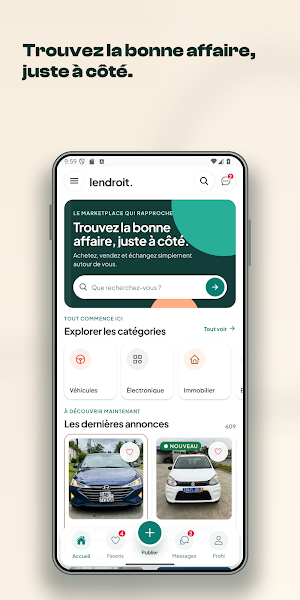 LENDROIT.CI Marketplace Screenshot 1