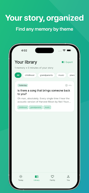 Story Keep: Voice Memories Screenshot 2