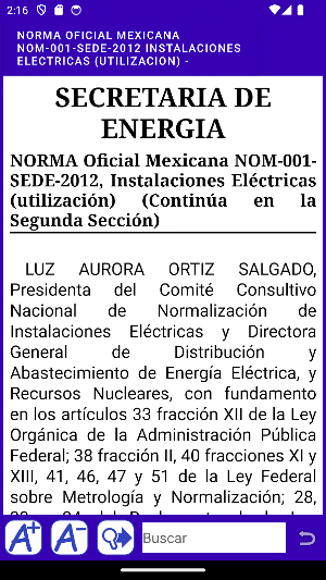 App NOM-001-SEDE-2012 Screenshot 3
