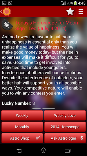 Zodiac Horoscope 2020 Screenshot 1