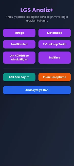 LGS Analiz+ Screenshot 1