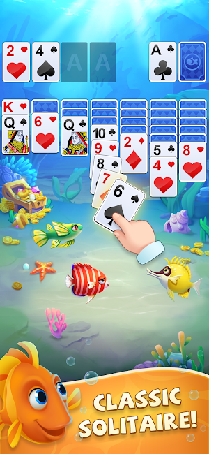 Klondike Solitaire: Fish Town Screenshot 0