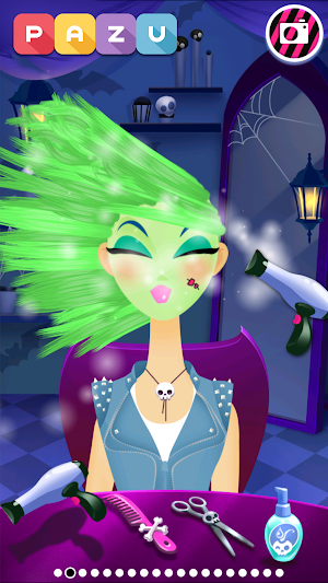 Girls Hair Salon Monsters - Hairstyle kids games Screenshot 1
