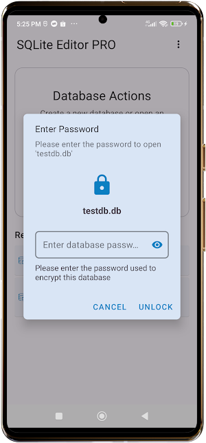 DB CommanderX for SQLite (PRO) Screenshot 1