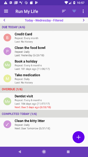 Run My Life - To Do List, Task Scheduler Screenshot 0