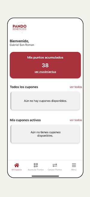 Pando Beneficios Screenshot 1