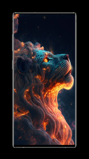 Fire Lion Wallpaper Screenshot 2