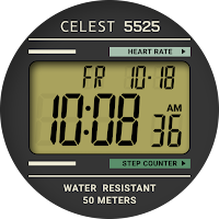 CELEST5525 Retro Digital Watch
