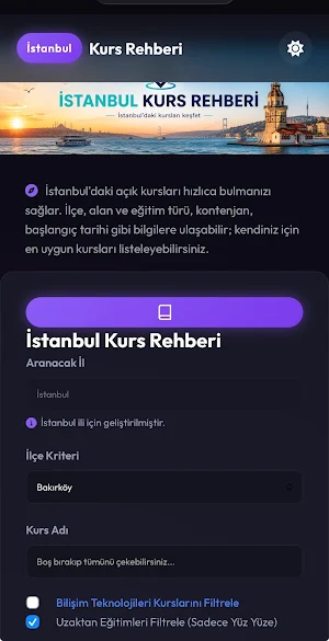 İstanbul Kurs Rehberi Screenshot 1