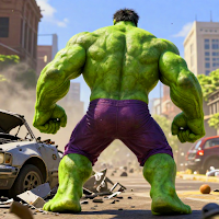 Incredible Green Hero battle