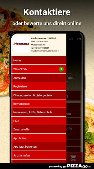 Pizzaland Bergisch Gladbach Screenshot 2