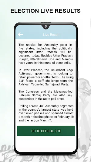 Election of India Live Results Screenshot 1