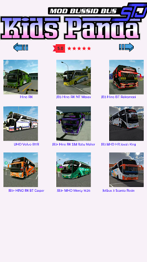 Mod Bussid Bus STJ Kids Panda Screenshot 3