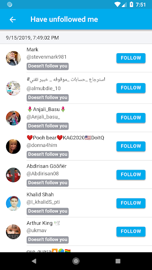 Followers Analyzer for Twitter Screenshot 1