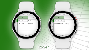 Spreadsheet Lite Watch Face Screenshot 1