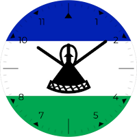 Lesotho Analog Watch Face