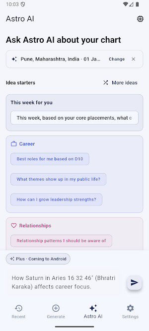 Vedic Chart: Kundli & Astro AI Screenshot 0