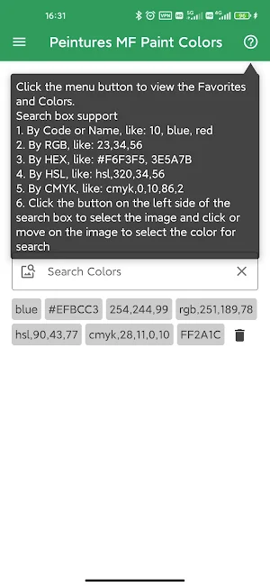 Peintures MF Paint Colors Screenshot 0