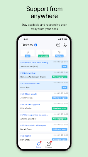 Splynx CommsApp Screenshot 1