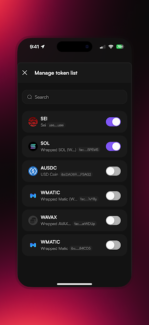 Onsei Wallet Screenshot 1