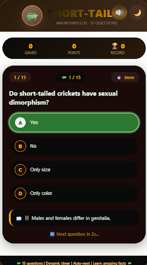 Short-Tailed Coolzino Cricket Screenshot 2